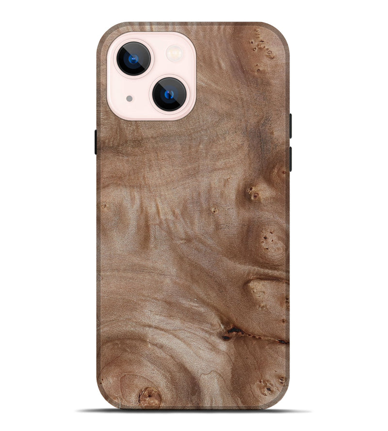 iPhone 14 Plus Wood Live Edge Phone Case - Yasmine (Wood Burl, 800527)
