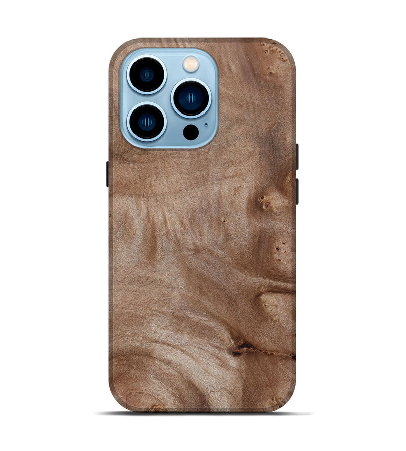 iPhone 14 Pro Wood Live Edge Phone Case - Yasmine (Wood Burl, 800527)
