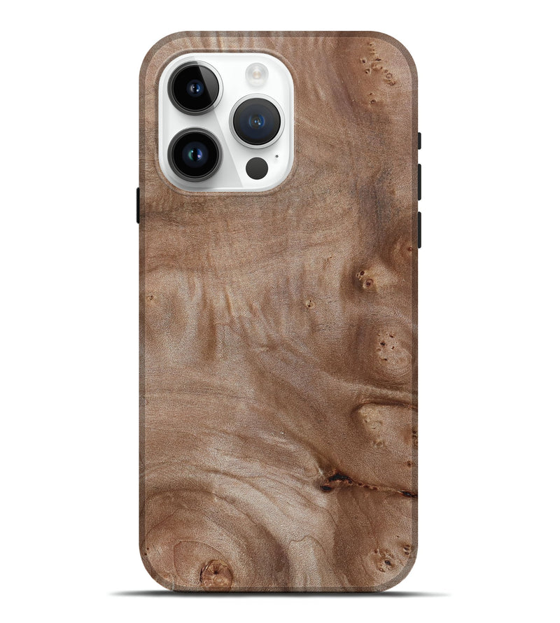 iPhone 15 Pro Max Wood Live Edge Phone Case - Yasmine (Wood Burl, 800527)
