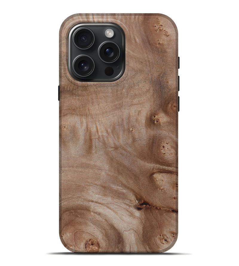 iPhone 16 Pro Max Wood Live Edge Phone Case - Yasmine (Wood Burl, 800527)