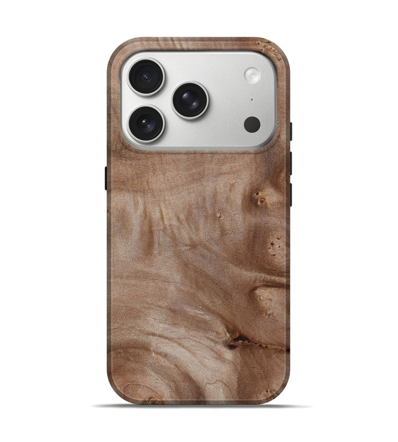 iPhone 17 Pro Wood Live Edge Phone Case - Yasmine (Wood Burl, 800527)