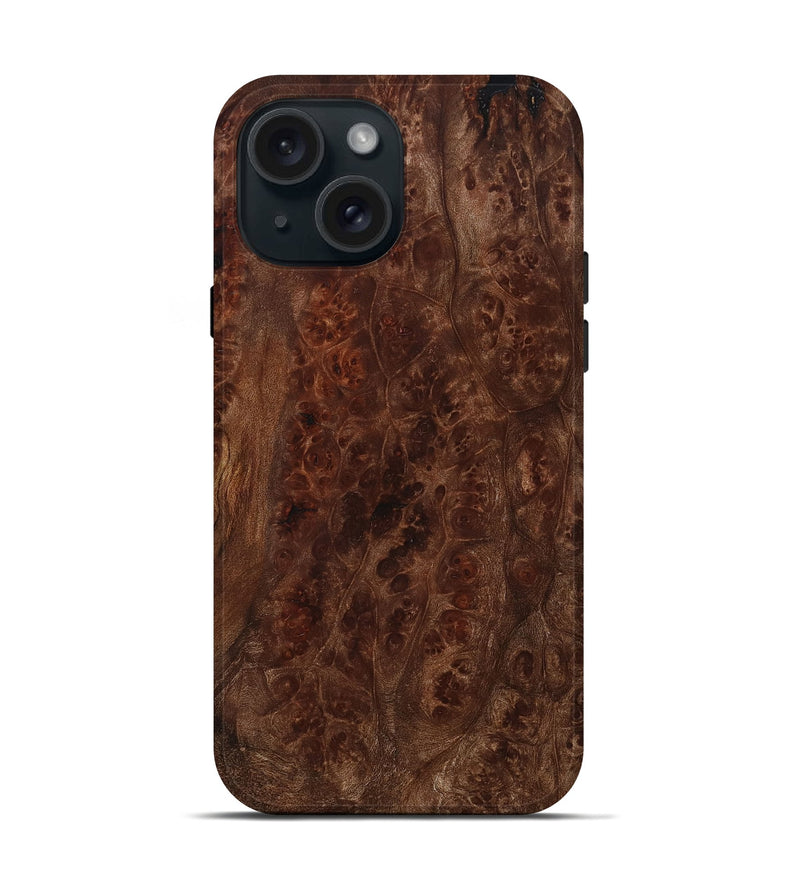 iPhone 15 Wood Live Edge Phone Case - Retta (Wood Burl, 800529)