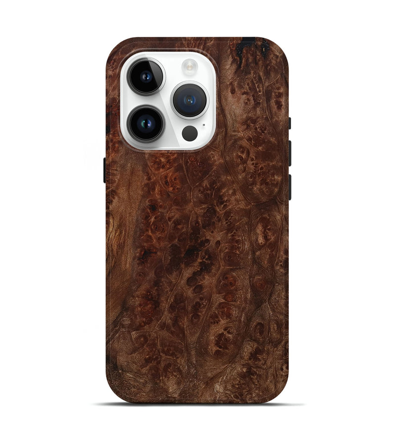 iPhone 15 Pro Wood Live Edge Phone Case - Retta (Wood Burl, 800529)