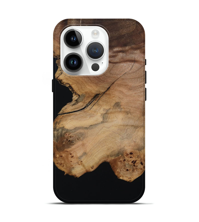 iPhone 15 Pro Wood Live Edge Phone Case - Andy (Wood Burl, 800530)