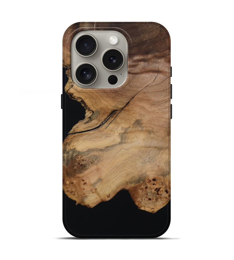 iPhone 16 Pro Wood Live Edge Phone Case - Andy (Wood Burl, 800530)