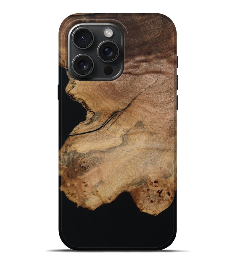 iPhone 16 Pro Max Wood Live Edge Phone Case - Andy (Wood Burl, 800530)