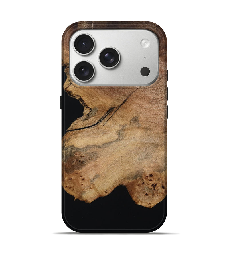 iPhone 17 Pro Wood Live Edge Phone Case - Andy (Wood Burl, 800530)