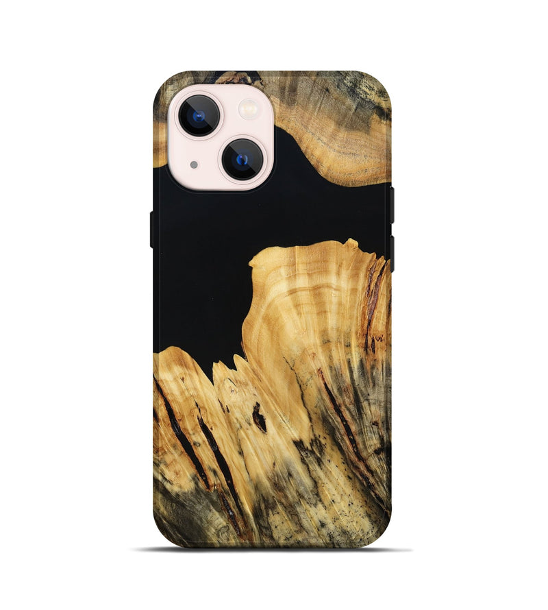 iPhone 13 mini Wood Live Edge Phone Case - Kaci (Wood Burl, 800531)