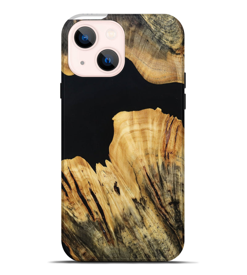 iPhone 14 Plus Wood Live Edge Phone Case - Kaci (Wood Burl, 800531)