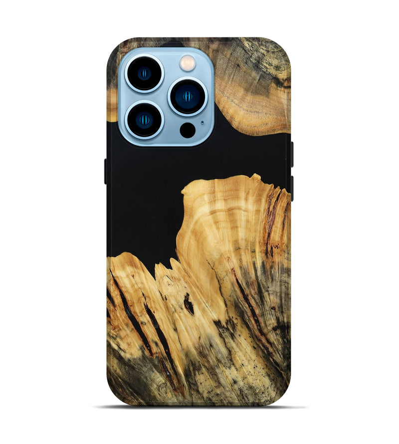 iPhone 14 Pro Wood Live Edge Phone Case - Kaci (Wood Burl, 800531)