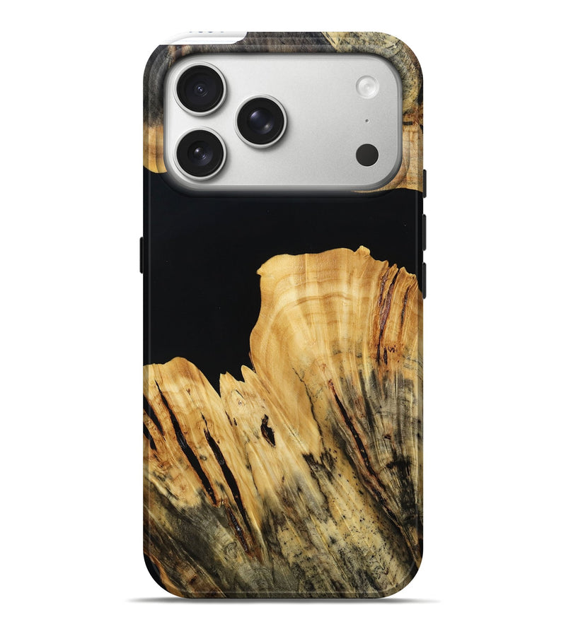 iPhone 17 Pro Max Wood Live Edge Phone Case - Kaci (Wood Burl, 800531)
