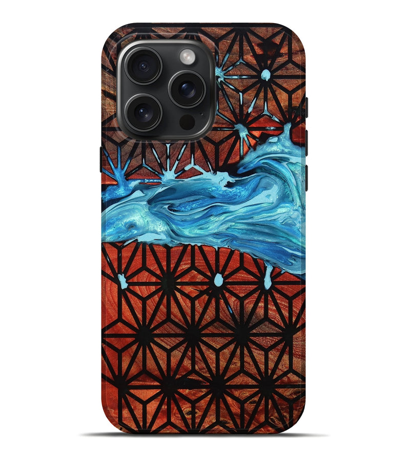 iPhone 16 Pro Max Wood Live Edge Phone Case - Alex (Pattern, 800532)