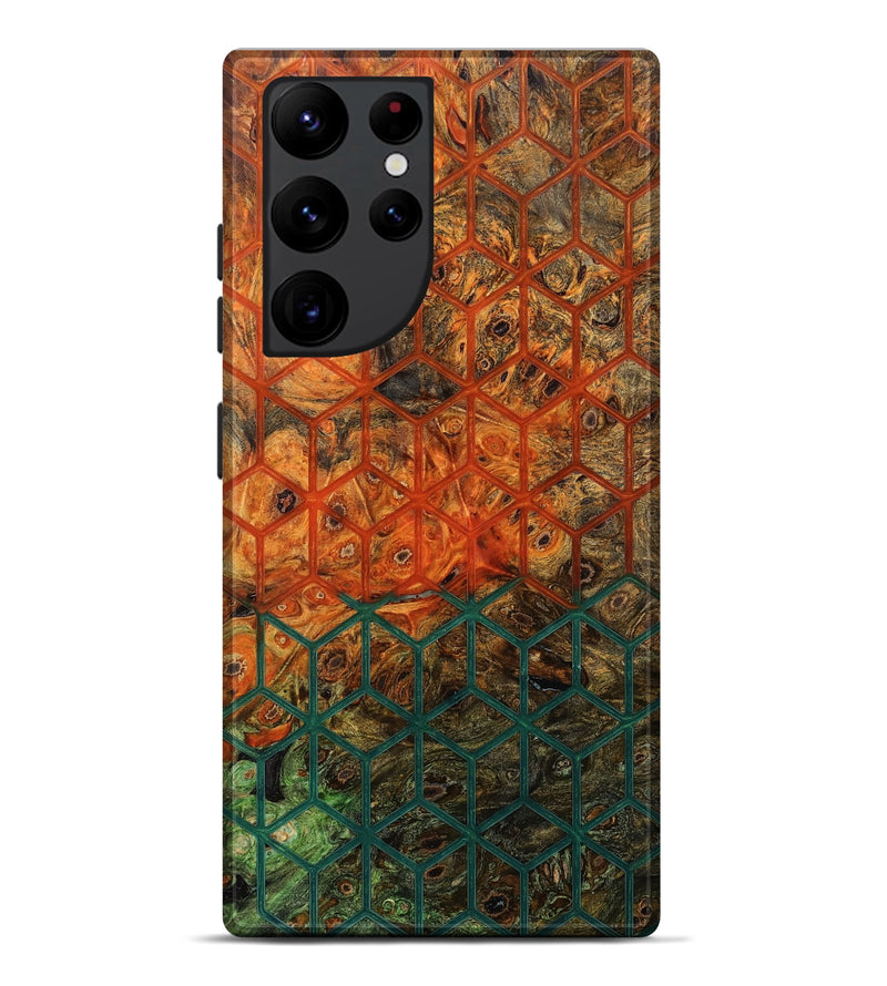 Galaxy S22 Ultra Wood Live Edge Phone Case - Erika (Pattern, 800533)