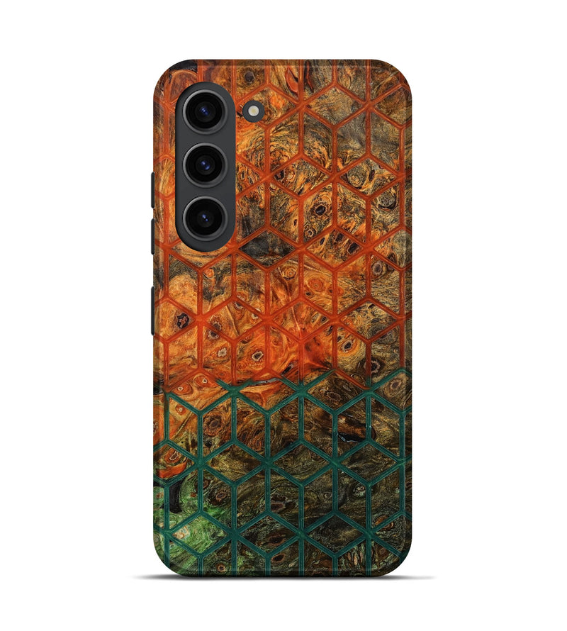Galaxy S23 Wood Live Edge Phone Case - Erika (Pattern, 800533)