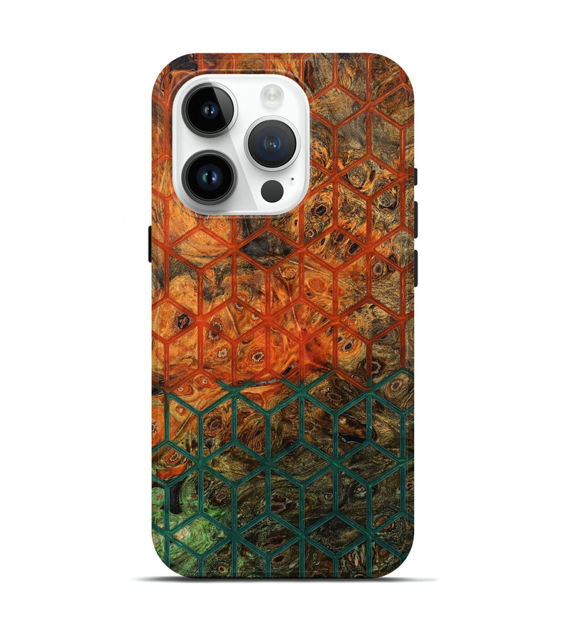 iPhone 15 Pro Wood Live Edge Phone Case - Erika (Pattern, 800533)