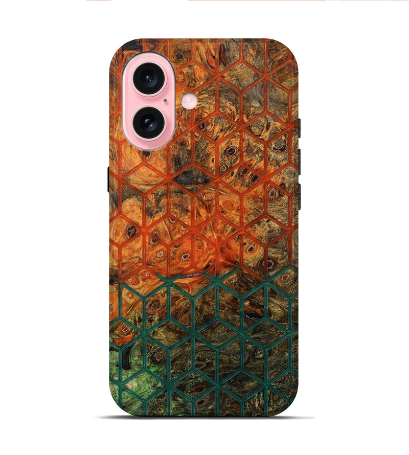 iPhone 16 Wood Live Edge Phone Case - Erika (Pattern, 800533)