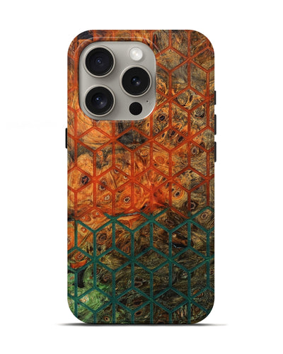 iPhone 16 Pro Wood Live Edge Phone Case - Erika (Pattern, 800533)