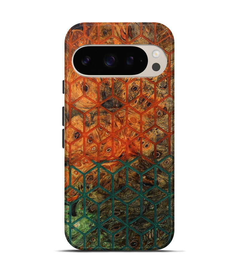Pixel 9 Pro Wood Live Edge Phone Case - Erika (Pattern, 800533)