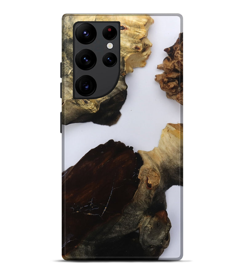 Galaxy S22 Ultra Wood Live Edge Phone Case - Kenzo (Clear, 800534)