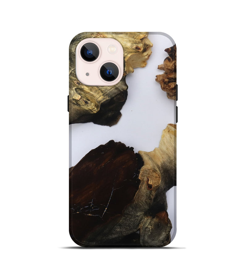 iPhone 13 mini Wood Live Edge Phone Case - Kenzo (Clear, 800534)