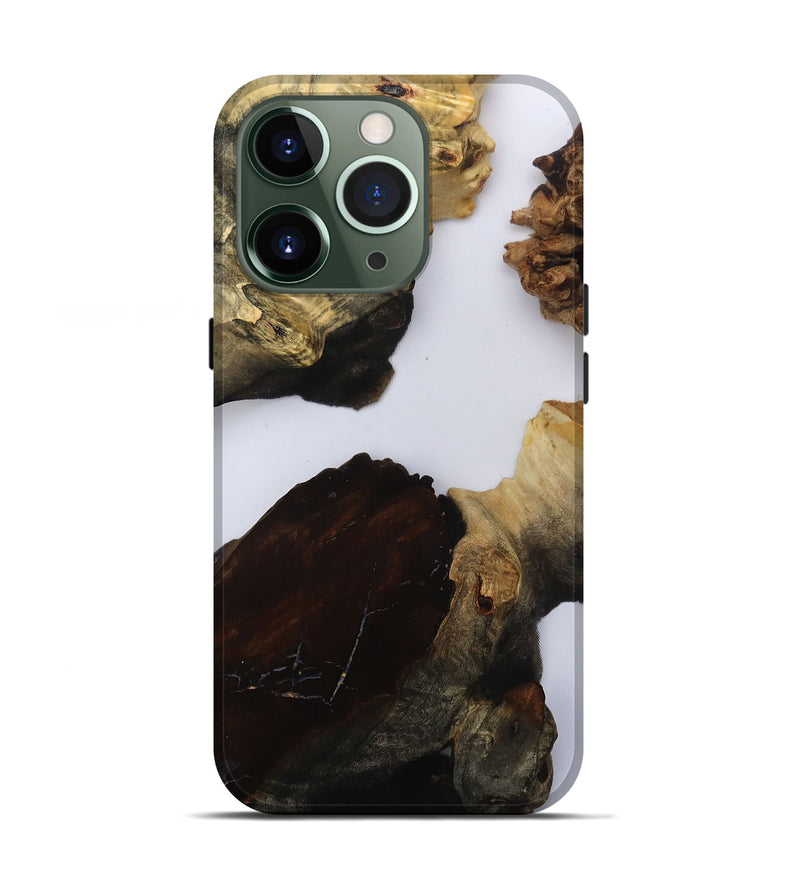 iPhone 13 Pro Wood Live Edge Phone Case - Kenzo (Clear, 800534)