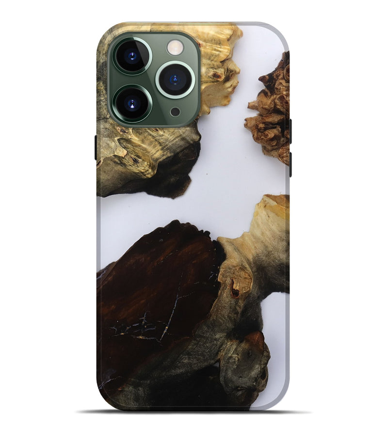 iPhone 13 Pro Max Wood Live Edge Phone Case - Kenzo (Clear, 800534)