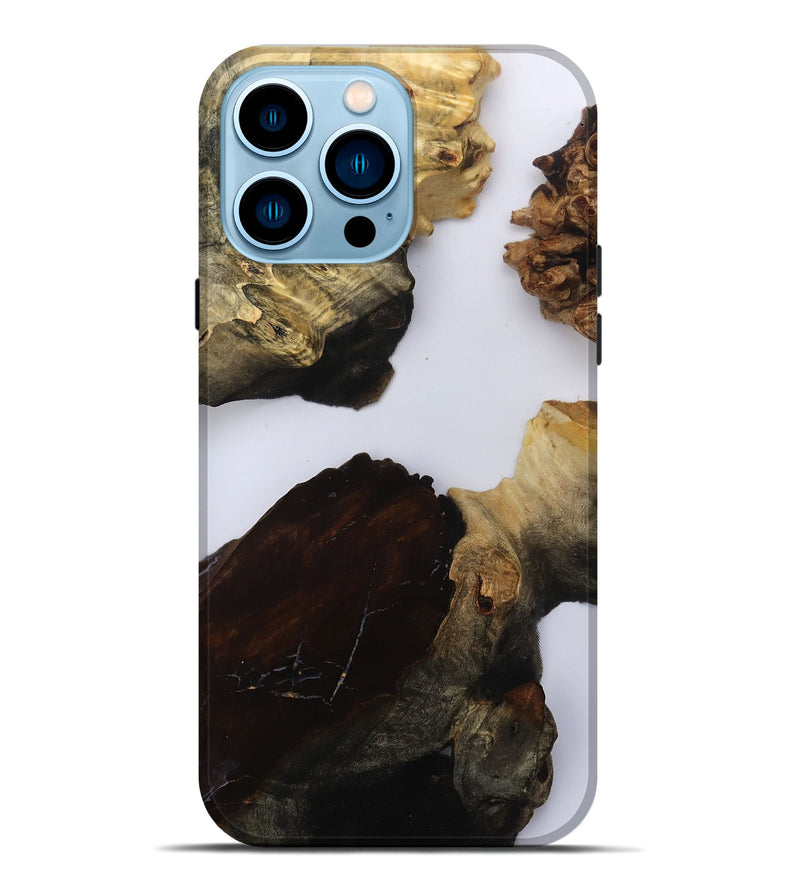 iPhone 14 Pro Max Wood Live Edge Phone Case - Kenzo (Clear, 800534)