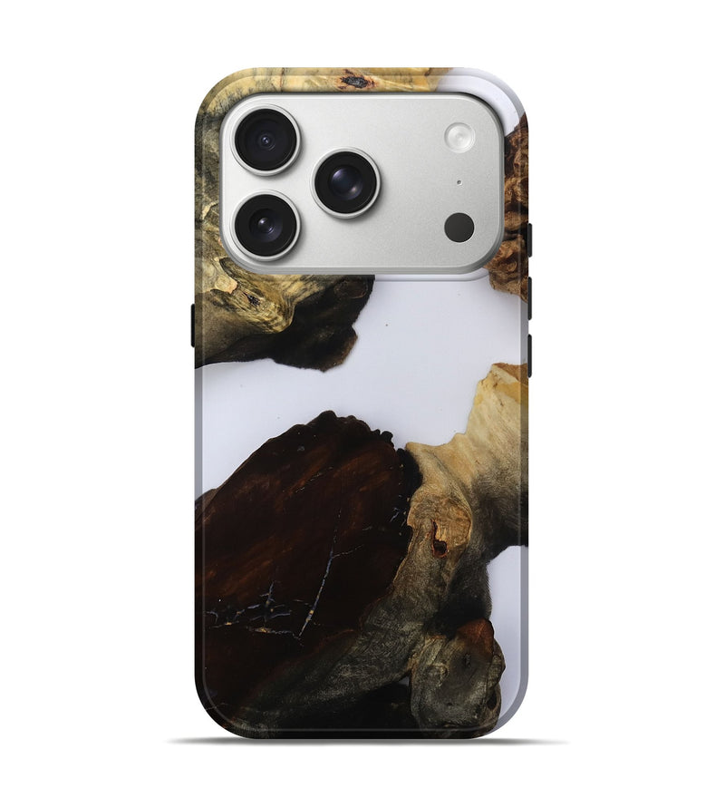 iPhone 17 Pro Wood Live Edge Phone Case - Kenzo (Clear, 800534)