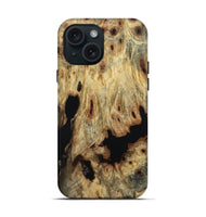 iPhone 15 Wood Live Edge Phone Case - Braylon (Wood Burl, 800535)