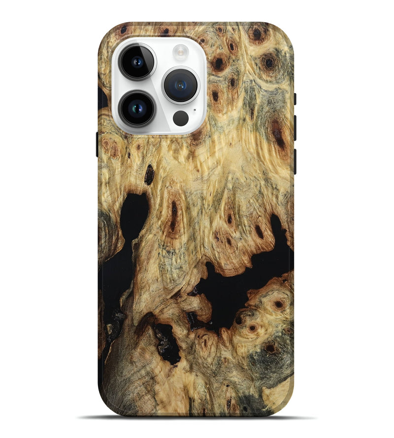 iPhone 15 Pro Max Wood Live Edge Phone Case - Braylon (Wood Burl, 800535)