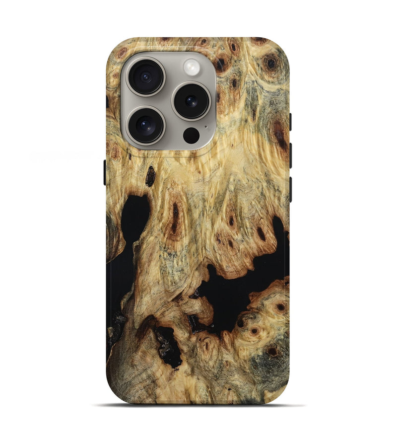 iPhone 16 Pro Wood Live Edge Phone Case - Braylon (Wood Burl, 800535)
