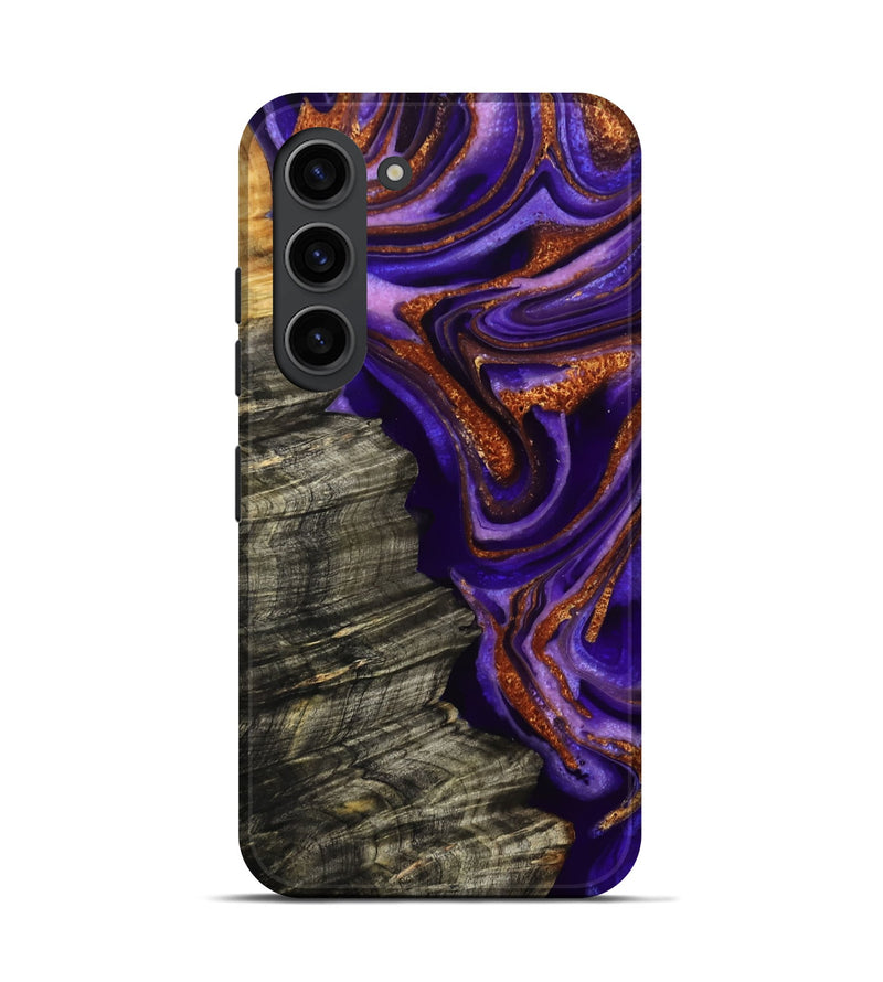 Galaxy S23 Wood Live Edge Phone Case - Jerilyn (Purple, 800537)