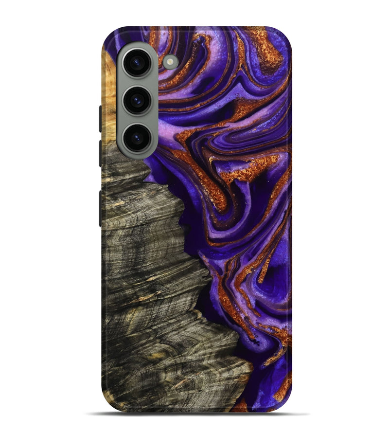 Galaxy S23 Plus Wood Live Edge Phone Case - Jerilyn (Purple, 800537)