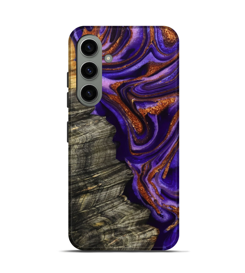 Galaxy S24 Wood Live Edge Phone Case - Jerilyn (Purple, 800537)
