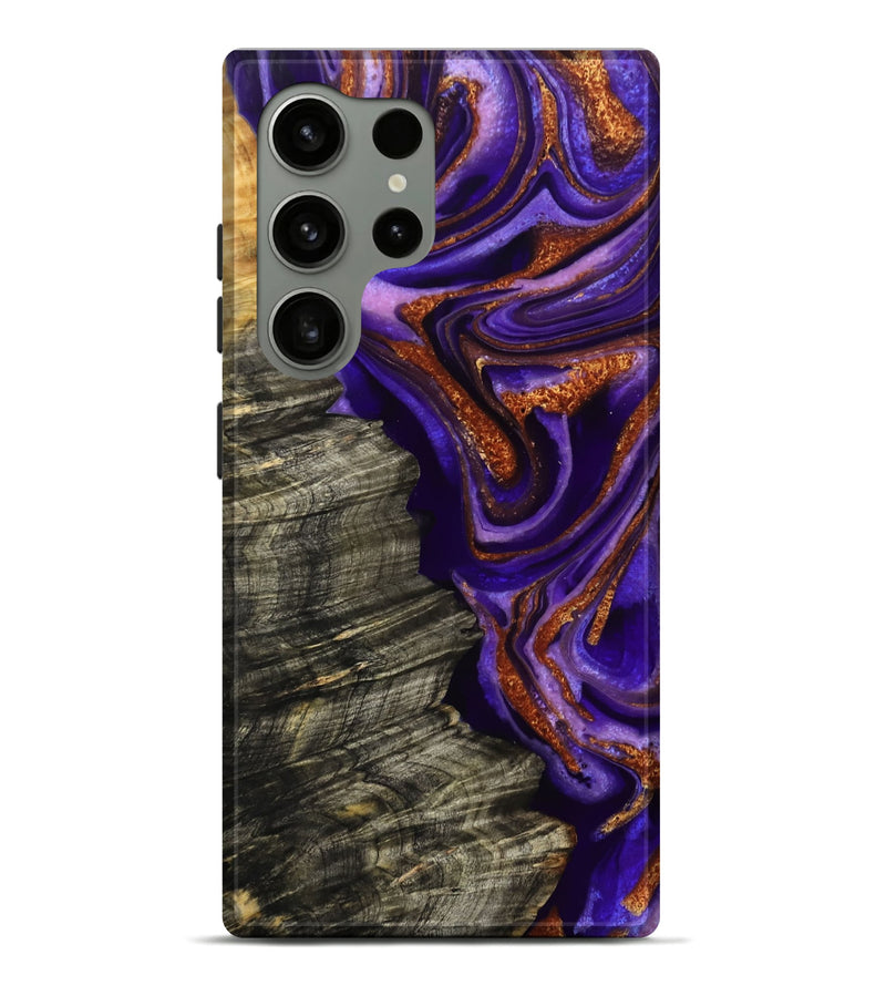 Galaxy S24 Ultra Wood Live Edge Phone Case - Jerilyn (Purple, 800537)