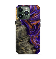 iPhone 13 Pro Wood Live Edge Phone Case - Jerilyn (Purple, 800537)