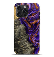 iPhone 16 Pro Max Wood Live Edge Phone Case - Jerilyn (Purple, 800537)