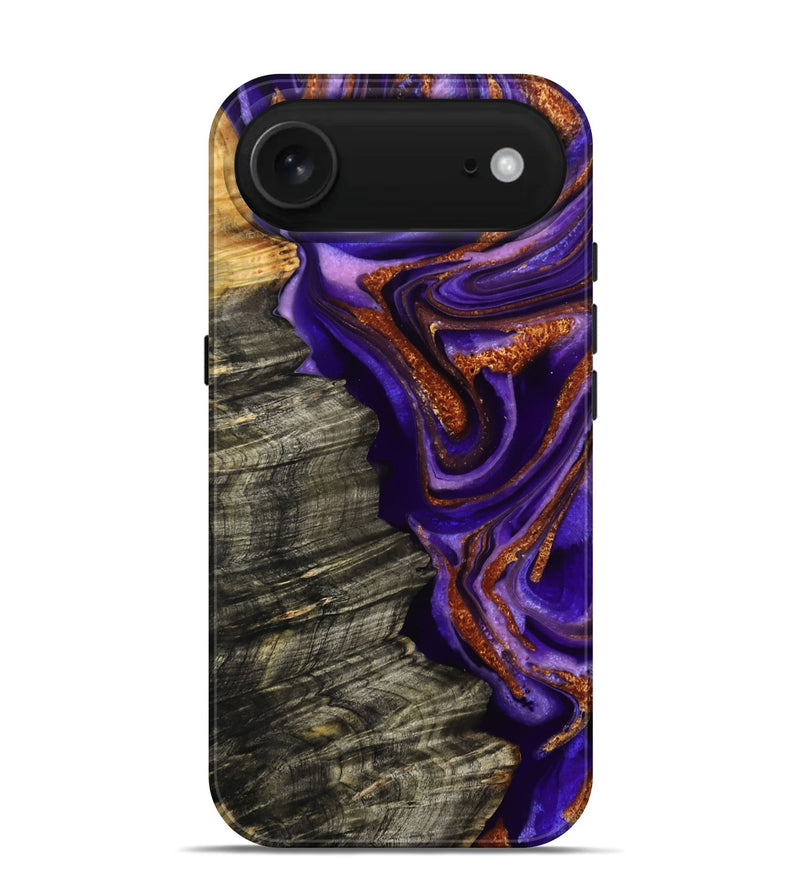 iPhone 17 Air Wood Live Edge Phone Case - Jerilyn (Purple, 800537)
