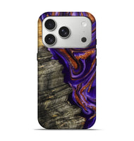 iPhone 17 Pro Wood Live Edge Phone Case - Jerilyn (Purple, 800537)