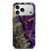 iPhone 17 Pro Max Wood Live Edge Phone Case - Jerilyn (Purple, 800537)