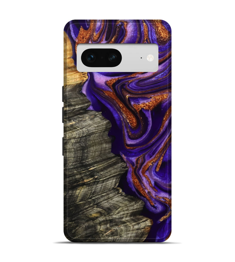 Pixel 7 Wood Live Edge Phone Case - Jerilyn (Purple, 800537)