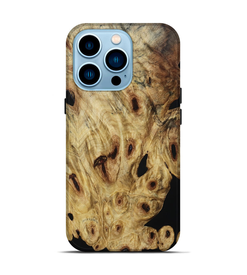 iPhone 14 Pro Wood Live Edge Phone Case - Asaiah (Wood Burl, 800538)