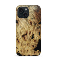 iPhone 15 Wood Live Edge Phone Case - Asaiah (Wood Burl, 800538)