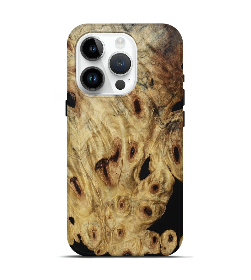 iPhone 15 Pro Wood Live Edge Phone Case - Asaiah (Wood Burl, 800538)