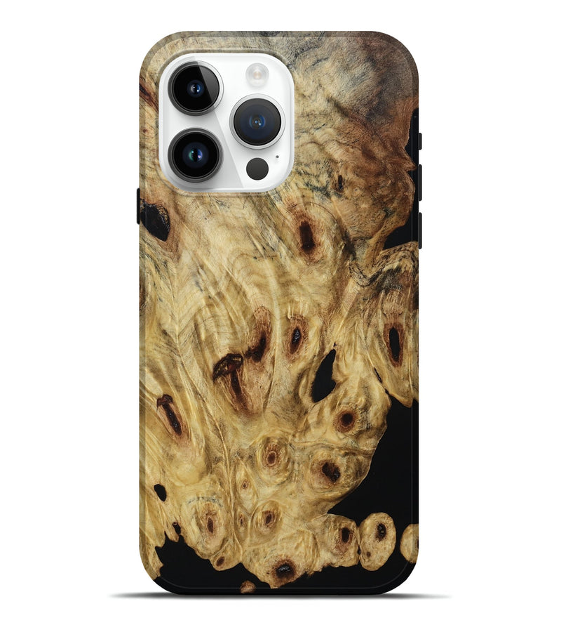 iPhone 15 Pro Max Wood Live Edge Phone Case - Asaiah (Wood Burl, 800538)
