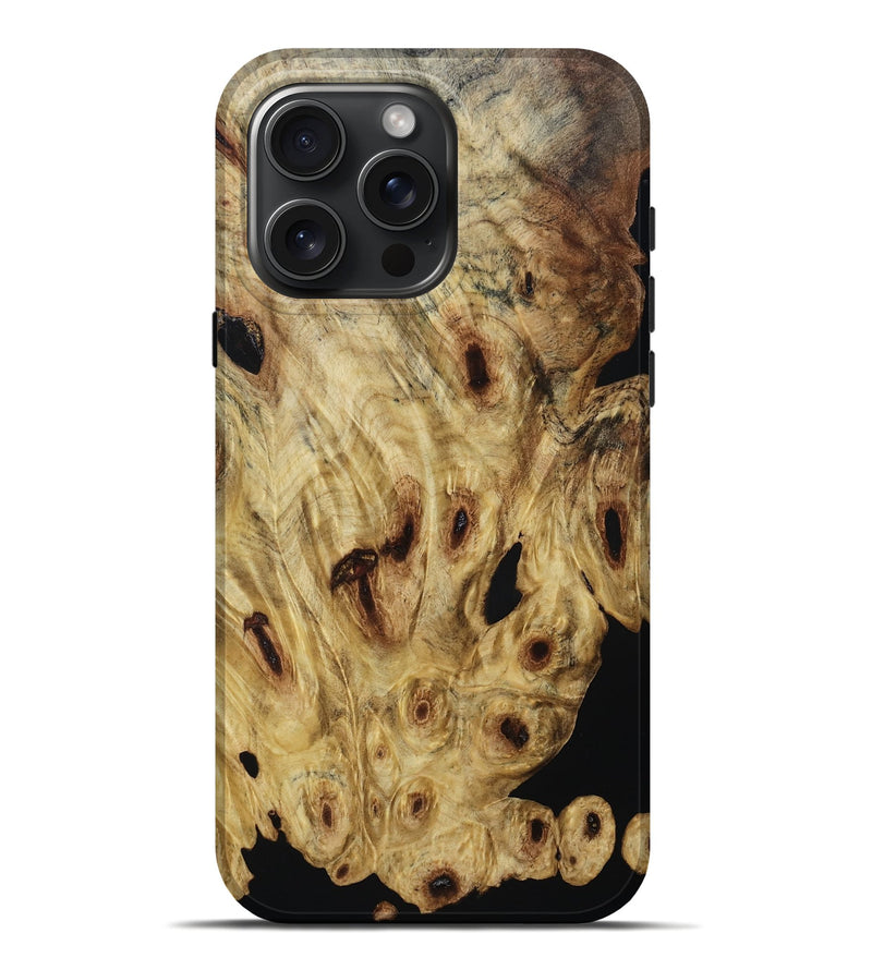 iPhone 16 Pro Max Wood Live Edge Phone Case - Asaiah (Wood Burl, 800538)