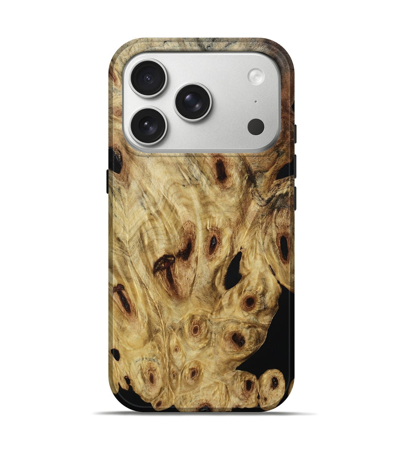 iPhone 17 Pro Wood Live Edge Phone Case - Asaiah (Wood Burl, 800538)