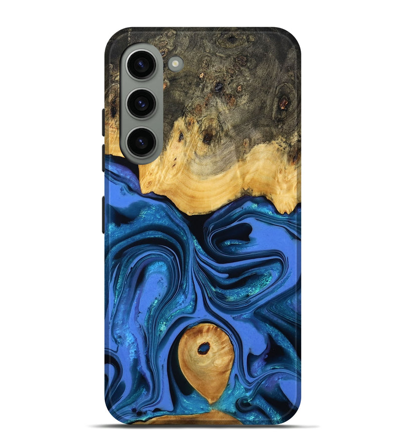 Galaxy S23 Plus Wood Live Edge Phone Case - Adler (Blue, 800540)