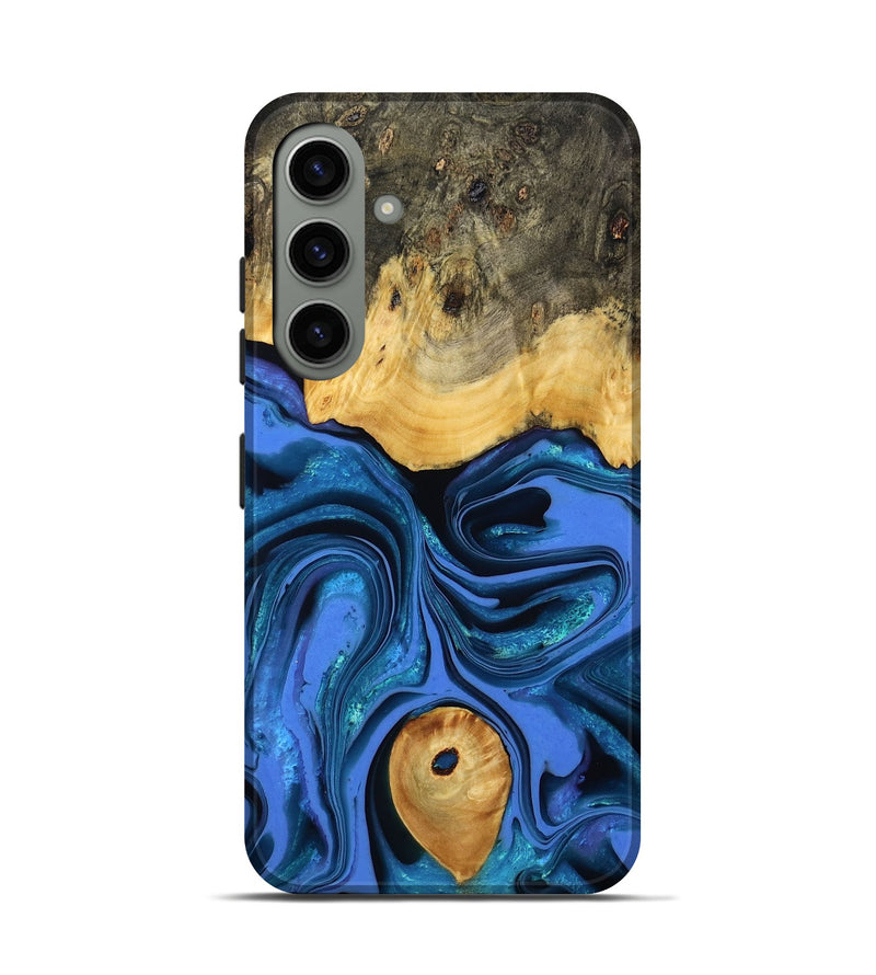 Galaxy S24 Wood Live Edge Phone Case - Adler (Blue, 800540)