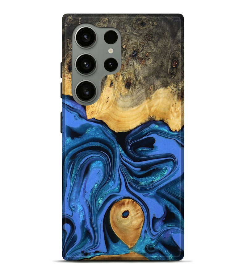 Galaxy S24 Ultra Wood Live Edge Phone Case - Adler (Blue, 800540)